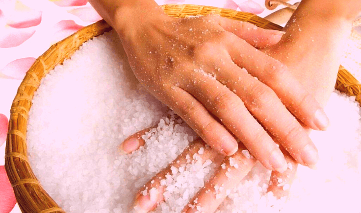 exfoliating hands to make them look younger