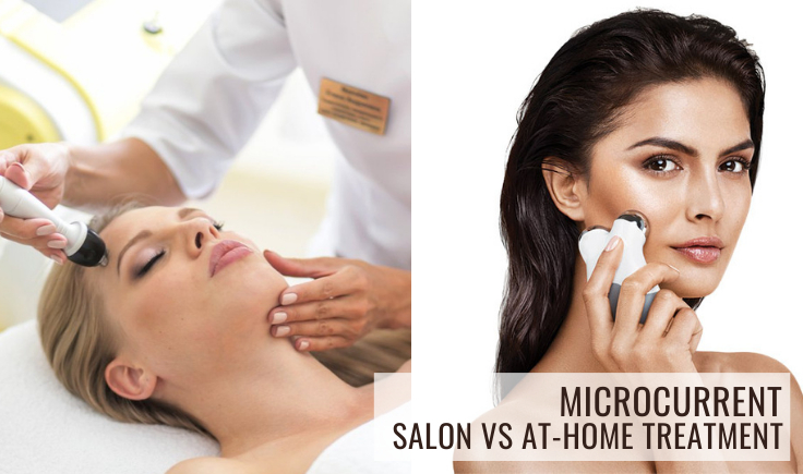 microcurrent salon vs at-home treatment
