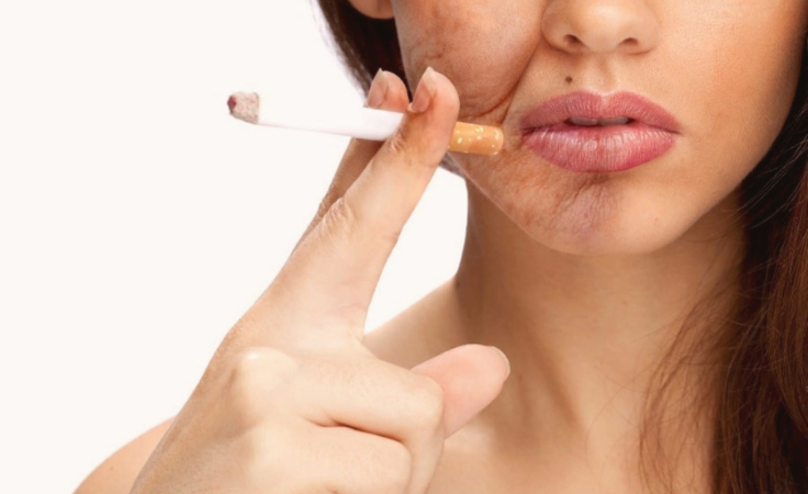 A biohacker shares correlation between smoking and saggy skin