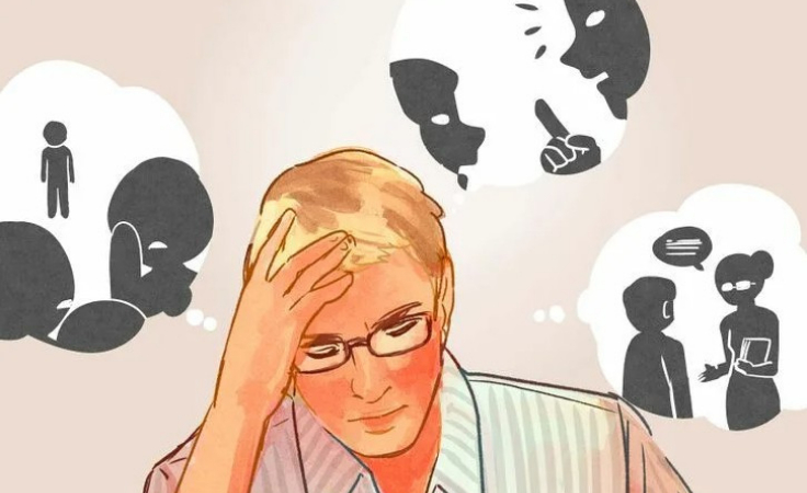 an animated biohacker facepalms after negative mind chatter