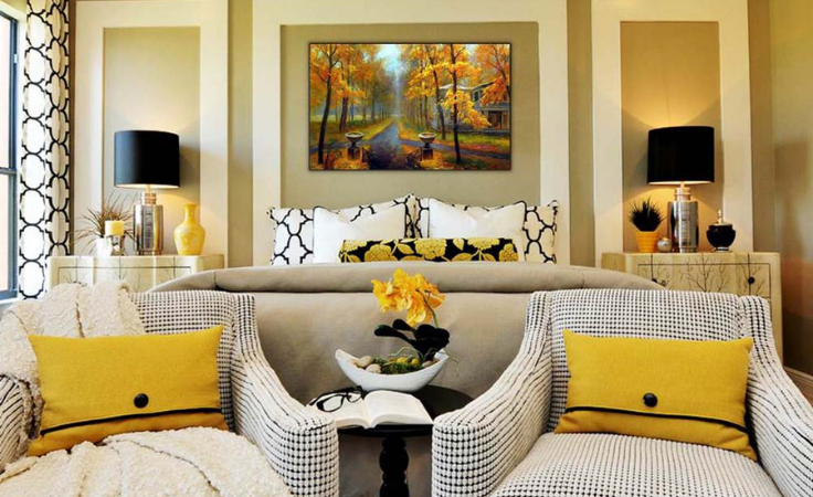 a yellow decor room tone down negative energies at home