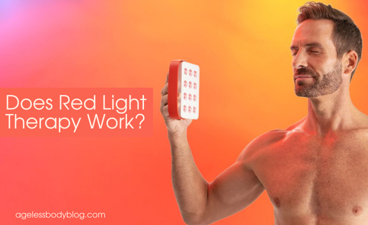 a biohacker holds portable joovv red light therapy device